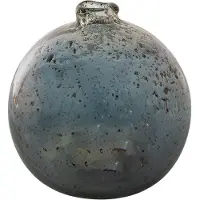 Clayre & Eef Vaas Ø 13x13 cm Grijs Glas