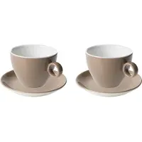 Maastricht porselein Cappuccinokop en schotel Bart Colour Cafe 23 cl 15 cm Bruin Porselein 1 stuk