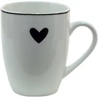 Clayre & Eef Witte Mok 12*8*10 cm / 350 ml LBSHMU