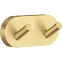 Smedbo Handdoekhaak Home Dubbel 9x4 cm Mat Messing