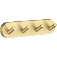 Smedbo Hakenrek Home met 4 Haken 17.8 cm Mat Messing