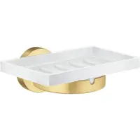 Smedbo Zeephouder Home Mat Glas 9.5x12.3 cm Mat Messing