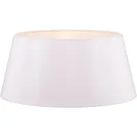 Duolla Lampenkap Cone hoogte 25,5 cm, chintz wit, wit / opaal, Textiel / Stof / Zijde