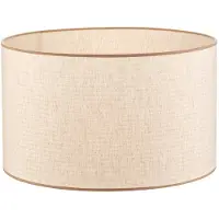 Duolla Lampenkap Roller, ecru, jute, Ø 50 cm, hoogte 30 cm Roller, Textiel / Stof / Zijde