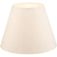 Duolla kap Sofia hoogte 25 cm, ecru, crème / amber, Textiel / Stof / Zijde