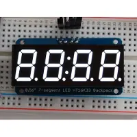 Adafruit 0.56 inch 4-Digit 7-Segment Display w/I2C Backpack Wit 1002