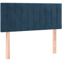 vidaXL Hoofdbord 80x5x78/88 cm fluweel donkerblauw