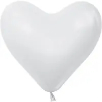 Amscan 20001346, Speelgoed ballon, Latex, Wit, 30 cm, 1 stuk(s)