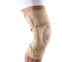 Bauerfeind GenuTrain S Kniebrace - met Scharnieren - Kniebandage - Knie Support - Maat 1 - Links - Beige