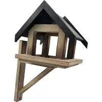 Vogelhuisjes.nl Muurvoederhuis Gevlamd Hout