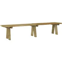 vidaXL Tuinbank 220 cm geïmpregneerd massief grenenhout