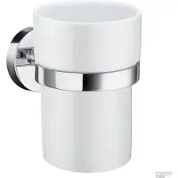 Smedbo Bekerhouder Home met Porselein 7,5x9,3x9,8 cm Chroom