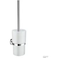 Smedbo Home Toiletborstelhouder - Chroom / Keramiek - Accessoires, Toilet accessoires, Toiletborstelhouders - 7391447085730