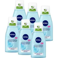 Nivea Extra Milde Oogmake-remover - Reinigingslotion - Make-up Remover - Hyaluronzuur - Cleanser voor de gevoelige huid - Voordeelverpakking - 6 x 125 ml
