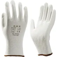 Hbv Handschoen PU economy WIT