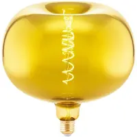 Eglo Ledfilamentlamp Apple - Goud - D22cm - Dimbaar - Warm Wit - E27 - 4w