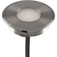 EVN L67100602 Grondspot inbouwlamp, Ø 4,5 cm, 3.000 K L6710, alu / grijs / zink, Roestvrij staal, Modern