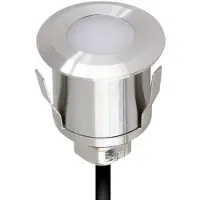 EVN P6710 Grondspot inbouwlamp voor in de vloer, 12 V DC, rond, 6.000 K, alu / grijs / zink, Roestvrij staal, Modern