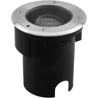 EVN Pentola inbouwlamp met anti-verblinding, Ø 13,5 cm, alu / grijs / zink, Aluminium