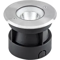 EVN Meerkat LED grondspot inbouwlamp, rond, 10°, alu / grijs / zink, Aluminium, Modern