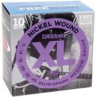 Daddario EXL115-10P Electric Strings 10 Pack