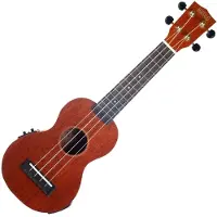Mahalo Java Series Soprano Electro Ukulele - Trans Brown