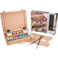 Royal Talens van Gogh olieverf kist basic - 10 kleuren/40 ml + accessoires