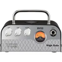 VOX MV50 High Gain Waarschijnlijk de kleinste metalversterker ter wereld.