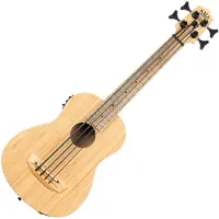 Kala U-Bass Bamboo Fretted bas ukelele met gigbag