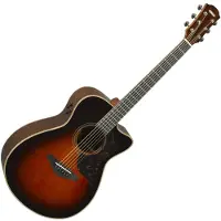 Yamaha AC3R ARE Tobacco Brown Sunburst elektrisch-akoestische westerngitaar met gigbag