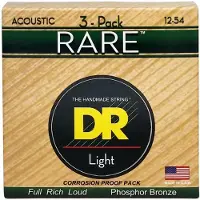 Dr Strings RPM-12 Rare 3-Pack Snaren voor akoestische gitaar