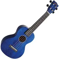 Mahalo Hano Concert Ukulele Trans Blue Finish