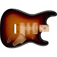 Fender Deluxe Strat Body Elzenhout 3-Tone Sunburst