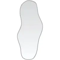 vidaXL Wandspiegel 100x45 cm zilverkleurig