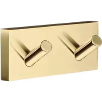 Smedbo House Dubbele Haak 9cm - Gepolijst Messing - Accessoires, Handdoekhouders, Handdoekhaken - 7391447077865