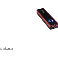Akasa Vegas SSD Mate, M.2 SATA/NVMe SSD naar USB3.2 Gen2 (M.2 2280, M.2 2230, M.2 2260, M.2 2242), Harddisk behuizing, Zwart