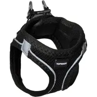 Topmast Airmesh Hondentuig - Click & Go - Zwart - 3XS - Reflecterend - Harnas Hond - Hondentuigje - Hondenharnas - Voor Puppy, Kleine, Medium en Grote Hond