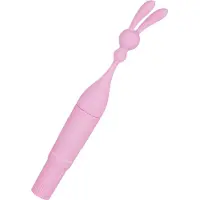 EIS , vibrator, 'konijnvormige siliconen vibrator, 20 cm', waterdicht, met handvat, huidvriendelijke siliconen