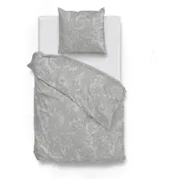 Zohome Zo Home Dekbedovertrek Katoen Paisley di Lino - dove grey 140x200/220cm