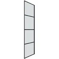 Badstuber Stripe zijwand 80x195cm zwart