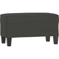 vidaXL Bankje 70x35x41 cm microvezelstof donkergrijs