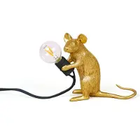 Seletti Mouse lamp mac - goud