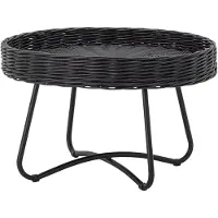 Bloomingville Hattie Salontafel, Zwart, Rotan