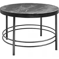Nordal Midnight salontafel rond - zwart