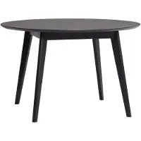 Hubsch Ronde eetkamertafel hout - zwart