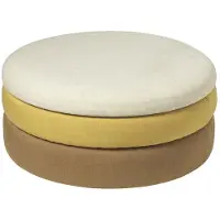 Broste Copenhagen Pond poef oker Ø68cm - 31001107