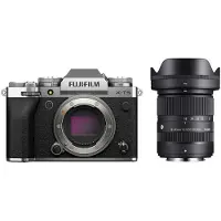 Fujifilm X-T5 systeemcamera Zilver + Sigma 18-50mm f/2.8