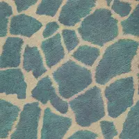 Dutch Wallcoverings FC Jungle Club Zarafa 44-Turquoise - papierbehang - 10m x 53cm