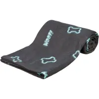 Trixie barney fleece hondendeken grijs - 150x100cm