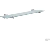 Smedbo House Planchet Mat Glas 60cm - Mat Chroom - Accessoires, Wastafel accessoires, Planchetten - 7391447039818